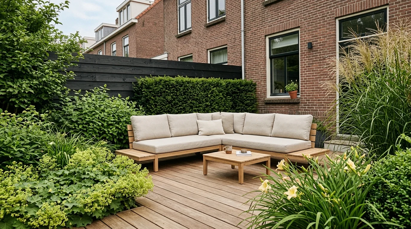 Ruimte voor een loungeset in je bestaande tuin