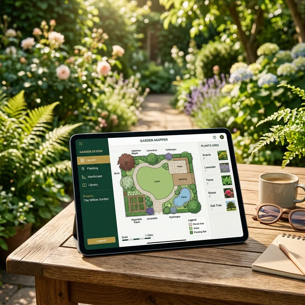 De gratis online tuinscan van Studio FERM op een mobiel scherm
