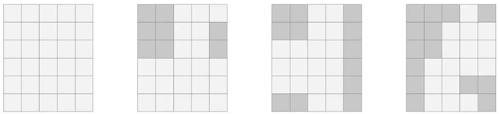 Variaties in hoeveelheid tegels verwijderen in de tuin